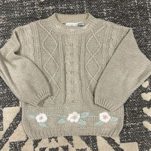 Vintage Handmade Cable knit sweater